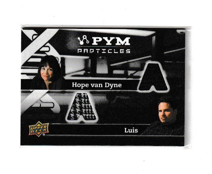 2015 Ant-Man Pym Particles Dual Memorabilia #PT2-LV Evangeline Lilly as Hope van Dyne & Michael Pena as Luis