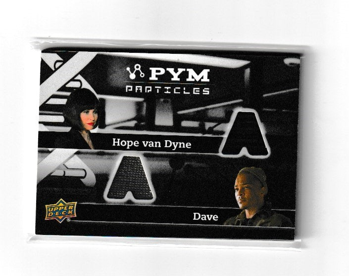 2015 Ant-Man Pym Particles Dual Memorabilia #PT2-VD Evangeline Lilly as Hope van Dyne & Tip Harris as Dave