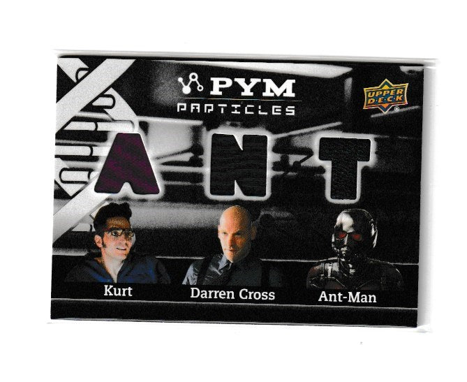 2015 Ant-Man Pym Particles Triple Memorabilia #PT3-KDA David Dastmalchian as Kurt, Corey Stoll as Darren Cross & Ant-Man