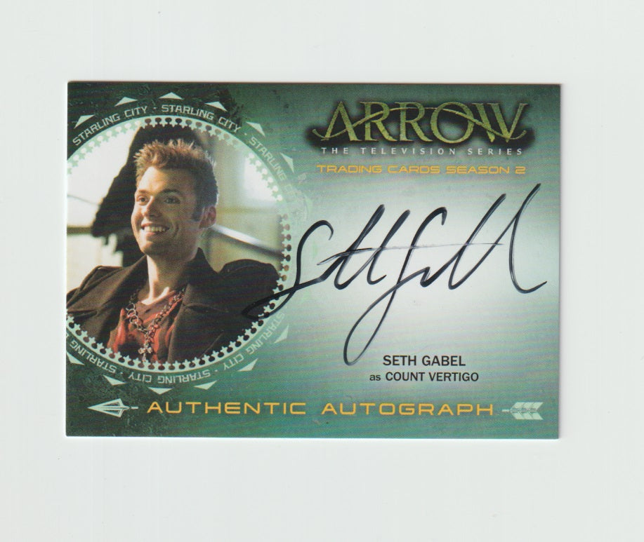 2015 Arrow Season 2 Autographs #SG Seth Gabel as Count Vertigo