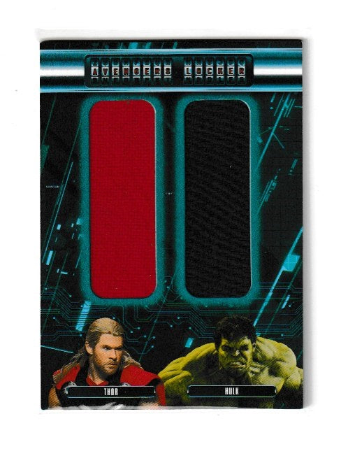 2015 Avengers Age of Ultron Avengers Locker Duals #AL2-TH Chris Hemsworth as Thor & Mark Ruffalo as Hulk