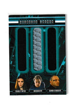 Load image into Gallery viewer, 2015 Avengers Age of Ultron Avengers Locker Duals #AL3-WPS Elizabeth Olsen as Scarlet Witch, Aaron-Taylor Johnson as Quicksilver &amp; Thomas Kretschmann as Strucker
