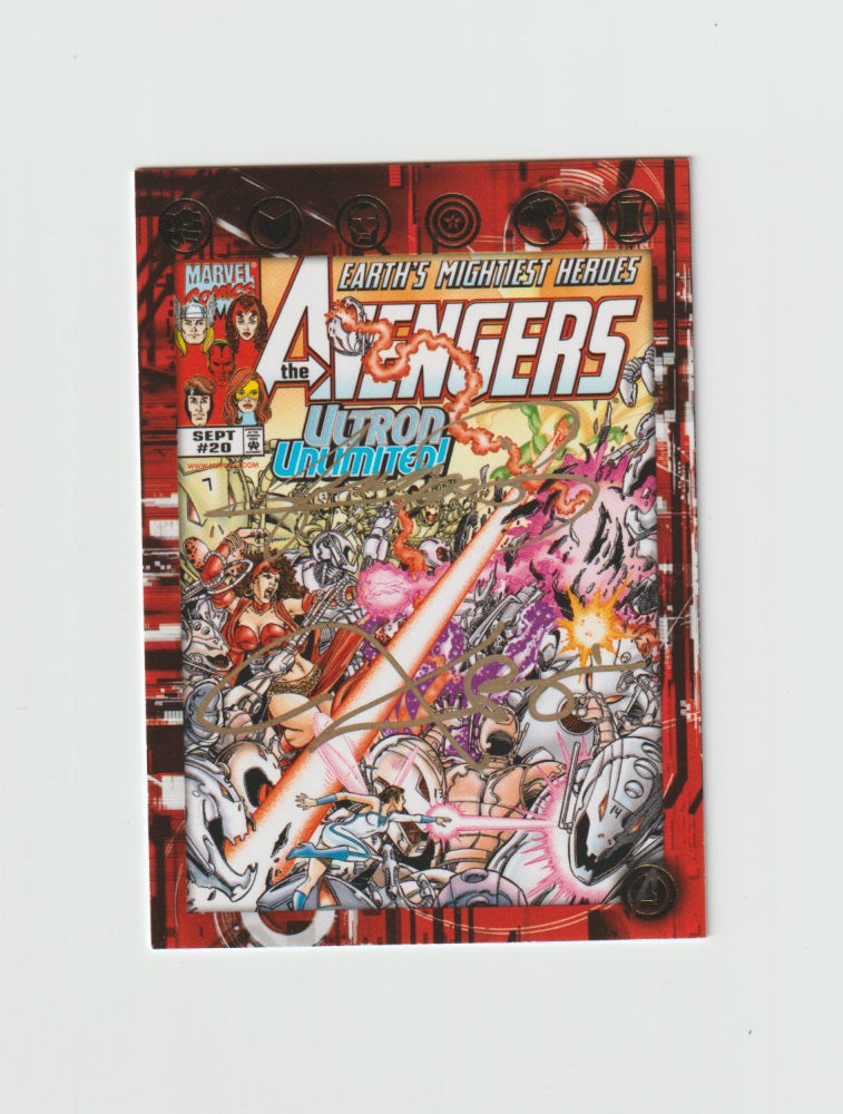 2015 Avengers Age of Ultron Comic Cover Autographs #AOU-BP George Perez & Kurt Busiek