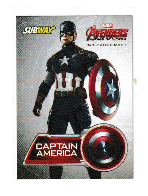 2015 Avengers Age of Ultron Subway Canada Captain America