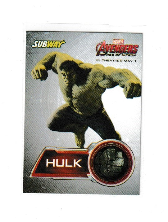 2015 Avengers Age of Ultron Subway Canada Promo Hulk