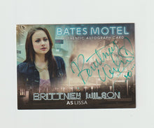 Load image into Gallery viewer, 2015 Bates Motel Season 1 Autographs #ABW Brittney Wilson as Lissa
