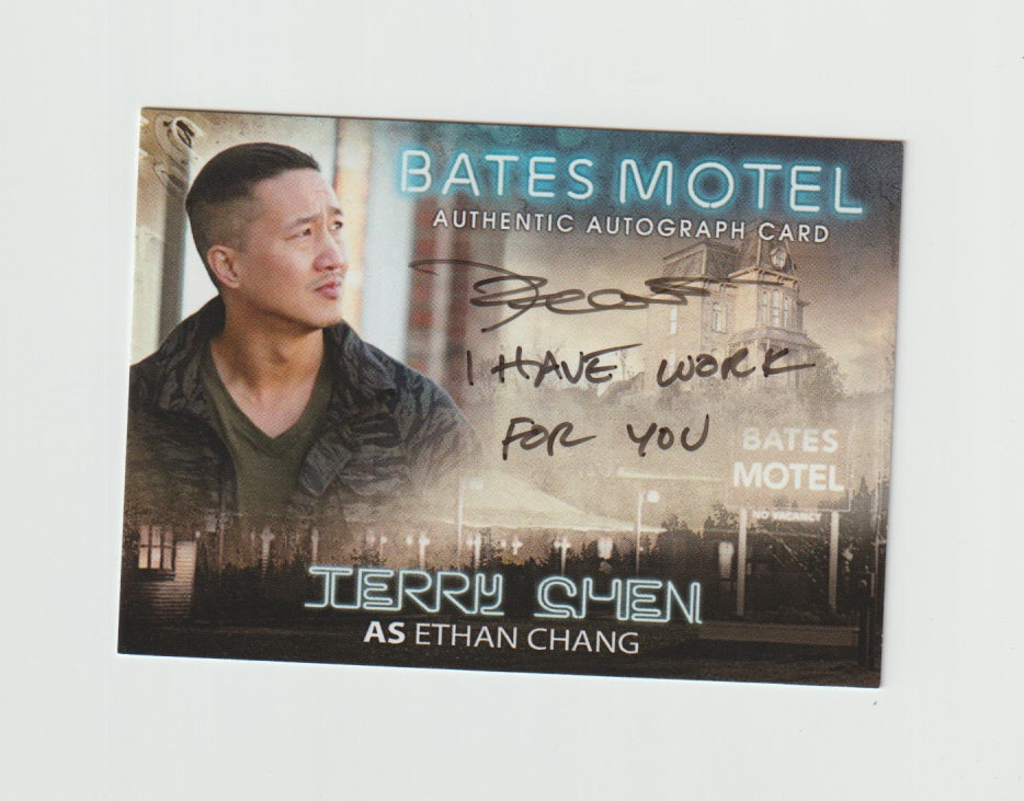 2015 Bates Motel Season 1 Autographs #ATC Terry Chen as Ethan Chang