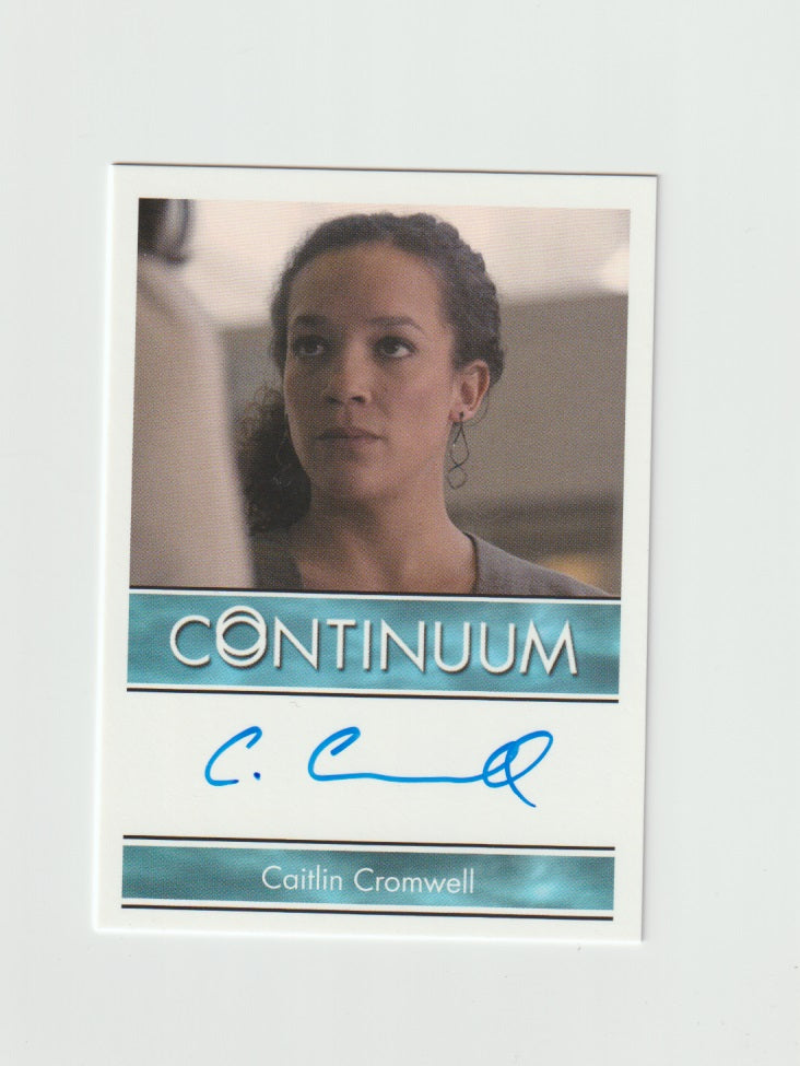 2015 Continuum Season 3 Bordered Autographs Caitlin Cromwell as Elena