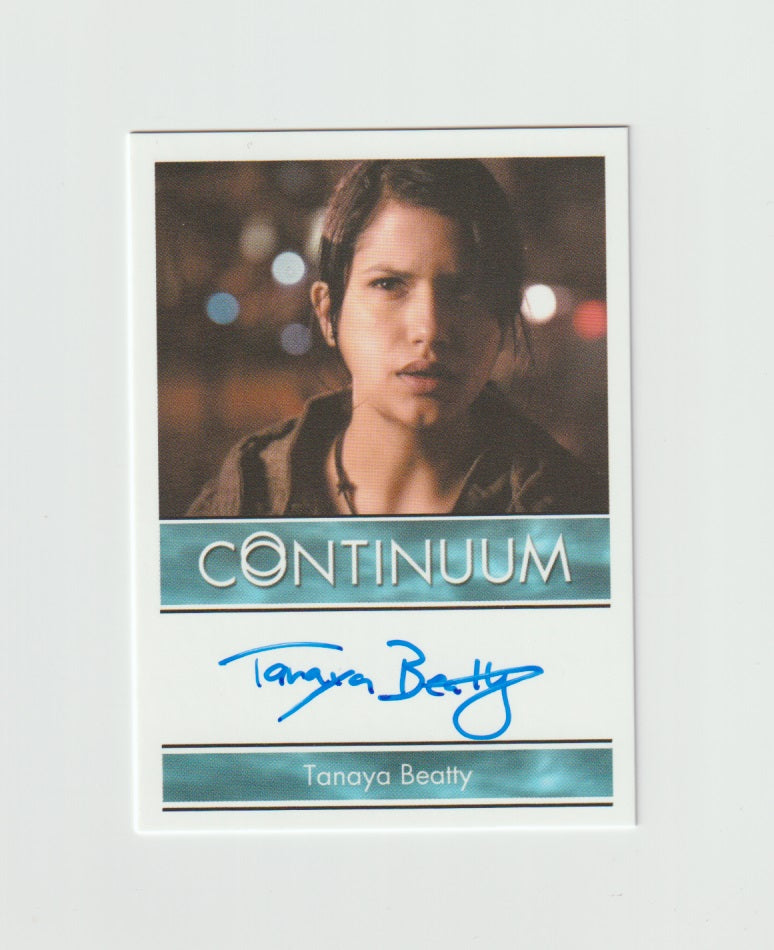 2015 Continuum Season 3 Bordered Autographs Tanaya Beatty as Rebecca