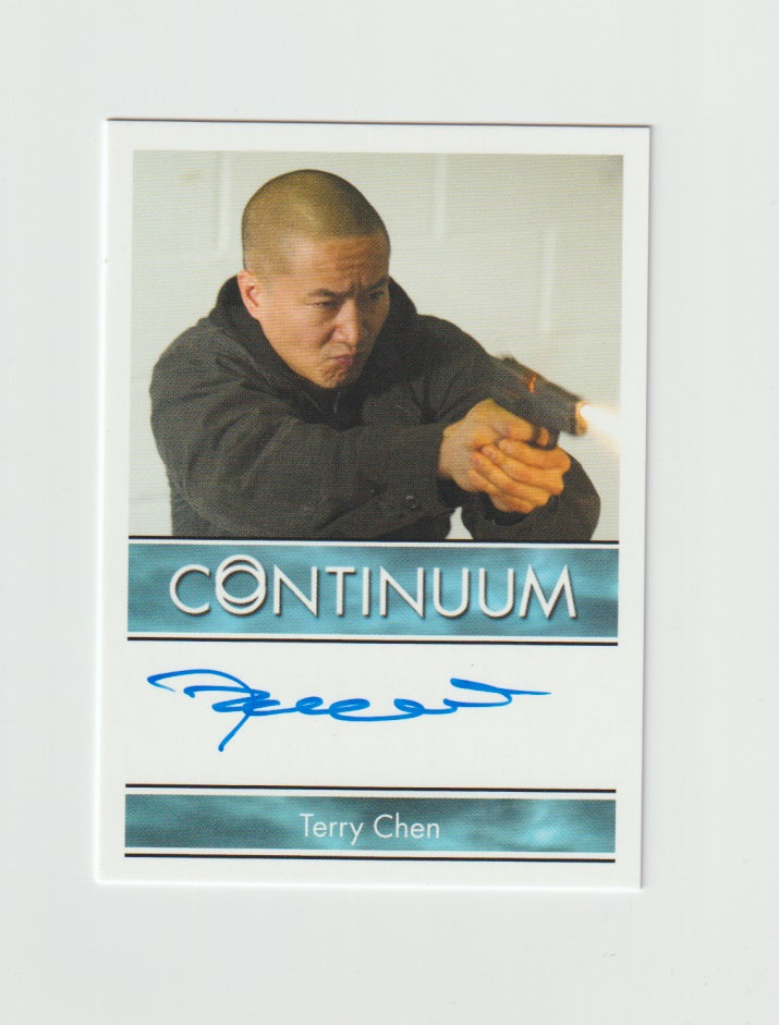 2015 Continuum Season 3 Bordered Autographs Terry Chen as Curtis Chen