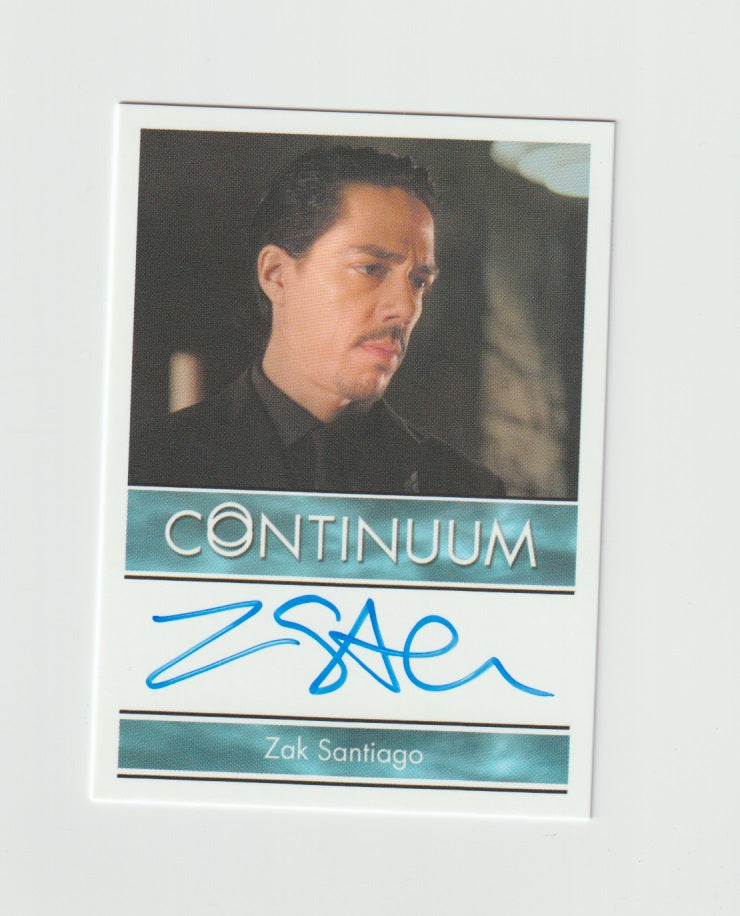 2015 Continuum Season 3 Bordered Autographs Zak Santiago as Agent Miller