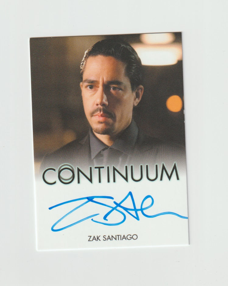 2015 Continuum Season 3 Full Bleed Autographs Zak Santiago as Agent Miller