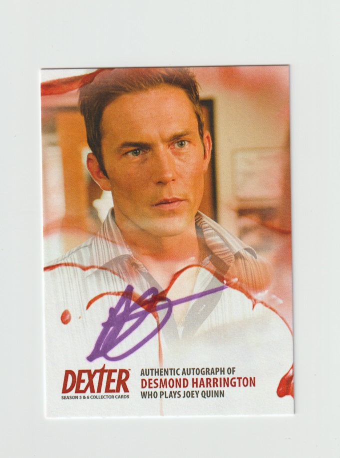 2015 Dexter Season 5 & 6 Autographs #D5&6-ADH1 Desmond Harrington as Joey Quinn