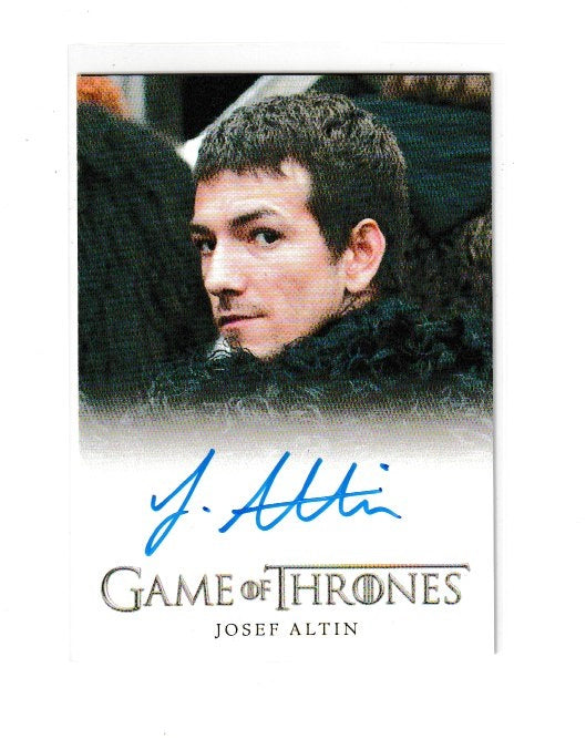 2015 Game of Thrones Season 4 Full Bleed Autographs Josef Altin as Pypar