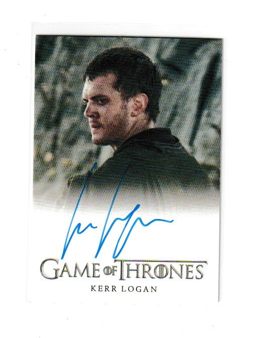 2015 Game of Thrones Season 4 Full Bleed Autographs Kerr Logan as Matthos Seaworth