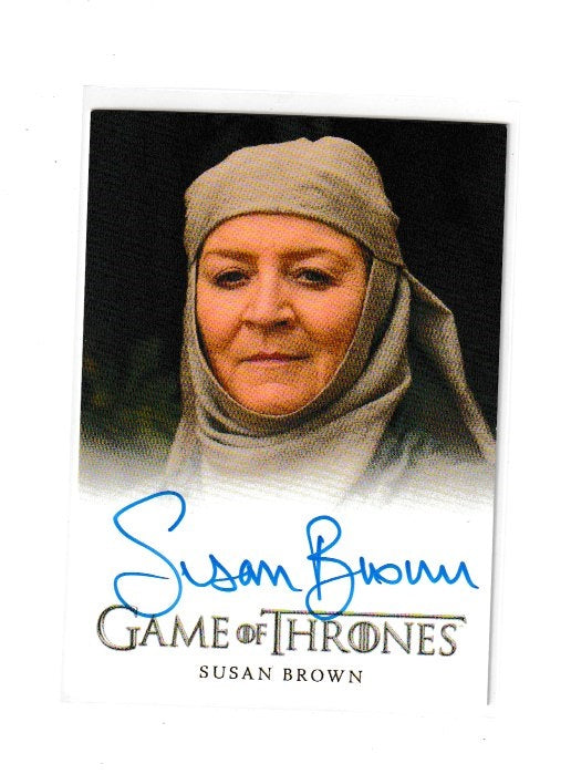 2015 Game of Thrones Season 4 Full Bleed Autographs Susan Brown as Septa Mordane