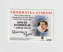 Load image into Gallery viewer, 2015 James Bond Archives Autographs #A282 David Harbour as Gregg Beam
