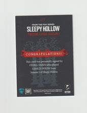 Load image into Gallery viewer, 2015 Sleepy Hollow Season 1 Autographs #OT Onira Tares as Grace Dixon
