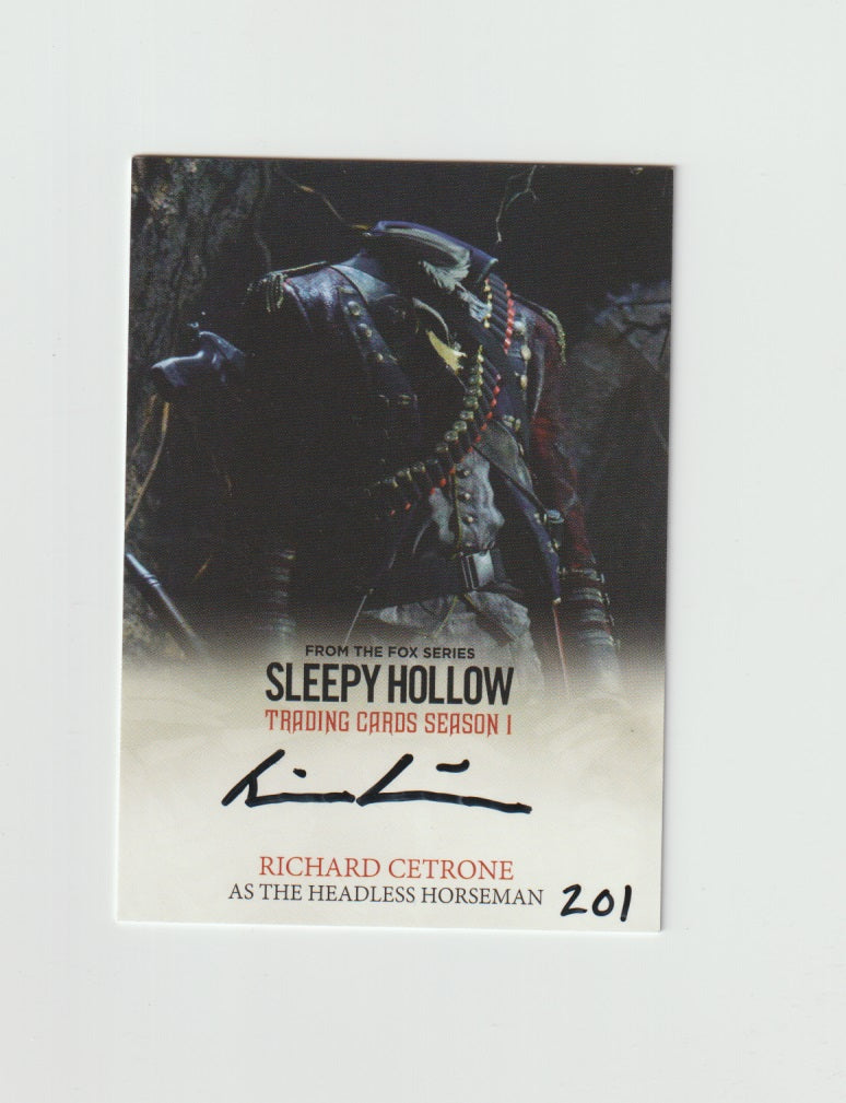 2015 Sleepy Hollow Season 1 Autographs #RC Richard Centrone as The Headless Horseman
