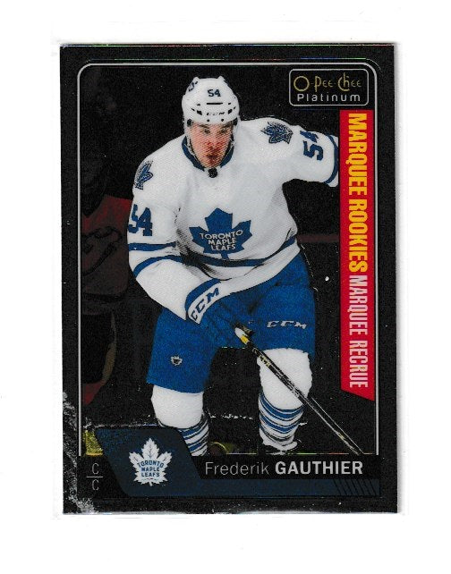 2016-17 O-Pee-Chee Platinum Marquee Rookies #162 Frederik Gauthier