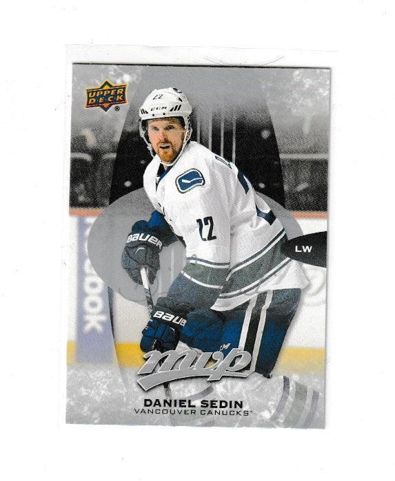 2016-17 Upper Deck MVP Silver Script #256 Daniel Sedin