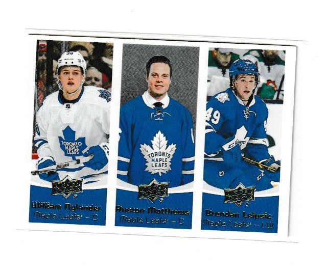 2016-17 Upper Deck Team Triples #TT-T1 Auston Matthews, William Nylander, Brendan Leipsic