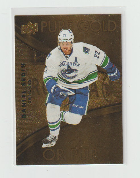 2016-17 Upper Deck Tim Hortons Pure Gold #PG-14 Daniel Sedin