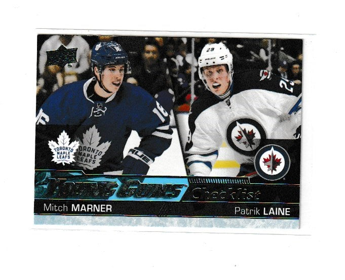 2016-17 Upper Deck Young Guns Checklist #500 Mitch Marner & Patrik Laine