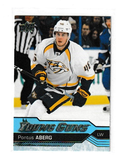 2016-17 Upper Deck Young Guns #211 Pontus Aberg Rookie