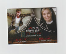 Load image into Gallery viewer, 2016 American Horror Story Asylum Costume Relics Dual #CD13 Evan Peters &amp; Jessica Lange
