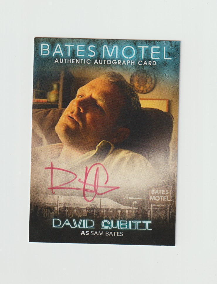 2016 Bates Motel Season 1 & 2 Autograph #ACCDC David Cubitt as Sam Bates