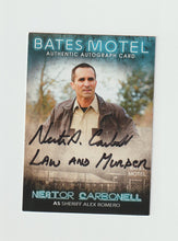 Load image into Gallery viewer, 2016 Bates Motel Season 1 &amp; 2 Autograph #ACCNC Nestor Carbonell as Sheriff Alex Romero
