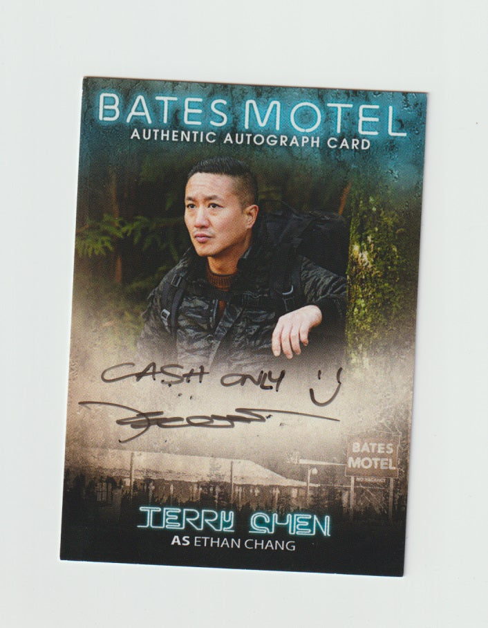 2016 Bates Motel Season 1 & 2 Autograph #ACCTC Terry Chen as Ethan Chang