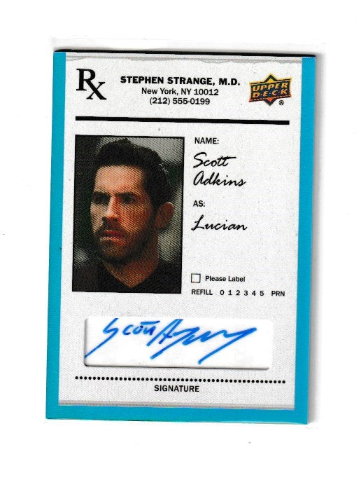 2016 Doctor Strange Autographs #SS-SA Scott Adkins as Lucian