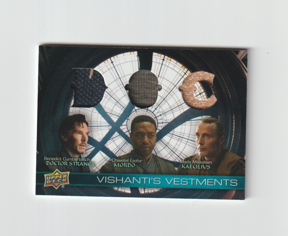 2016 Doctor Strange Epack Vishanti's Vestments Triple #VVT-DBK Doctor Strange, Mordo & Kaecilius