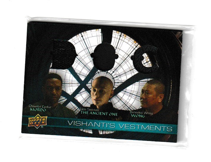 2016 Doctor Strange Epack Vishanti's Vestments Triple #VVT-WBA Chiwetel Ejiofor as Mordo, Tilda Swinton as The Ancient One & Benedict Wong as Wong