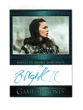 Load image into Gallery viewer, 2016 Game of Thrones Season 5 Blue Autographs Birgitte Hjort Sorensen as Karsi
