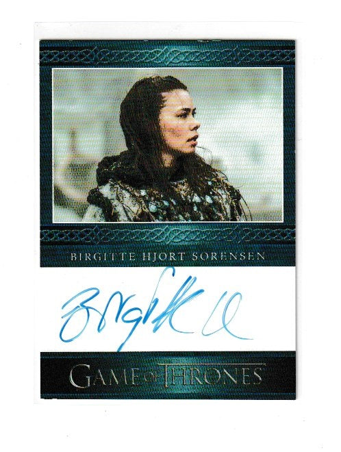 2016 Game of Thrones Season 5 Blue Autographs Birgitte Hjort Sorensen as Karsi