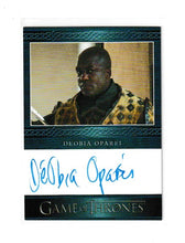 Load image into Gallery viewer, 2016 Game of Thrones Season 5 Blue Autographs Deobia Oparei as Areo Hotah
