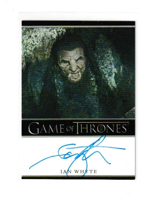 2016 Game of Thrones Season 5 Bordered Autographs Ian Whyte as Wun Wun