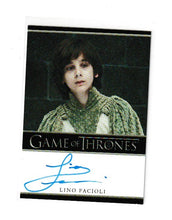 Load image into Gallery viewer, 2016 Game of Thrones Season 5 Bordered Autographs Lino Facioli as Robin Arryn
