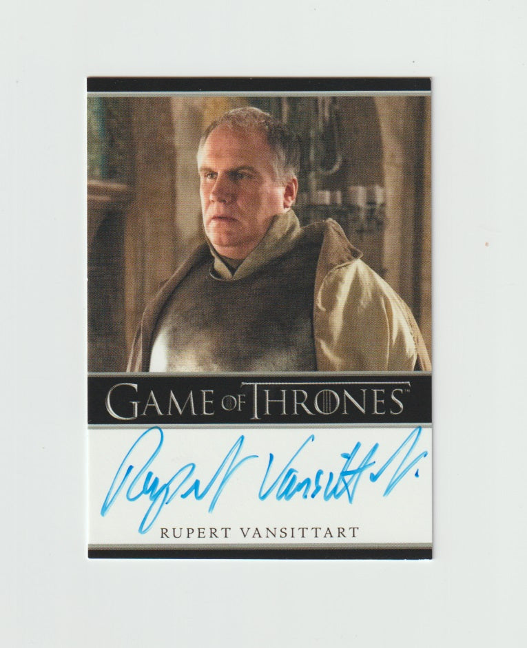 2016 Game of Thrones Season 5 Bordered Autographs Rupert Vansittart as Yohn Royce