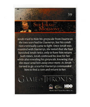 Load image into Gallery viewer, 2016 Game of Thrones Season 6 Gold #59 Ser Jorah Mormont
