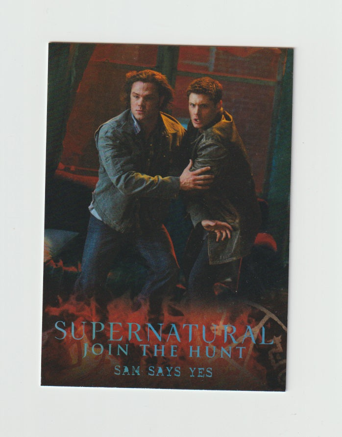 2016 Supernatural Seasons 4-6 Rainbow Foil #48 Sam Says Yes