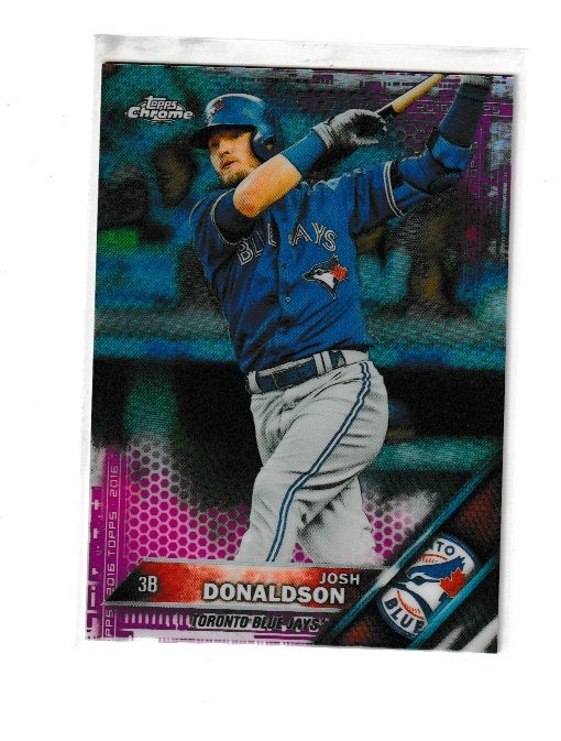 2016 Topps Chrome Pink Refractor #100 Josh Donaldson