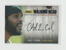 Load image into Gallery viewer, 2016 Walking Dead Season 4 P1 Autographs Horizontal #CLC2 Chad L. Coleman as Tyreese Williams

