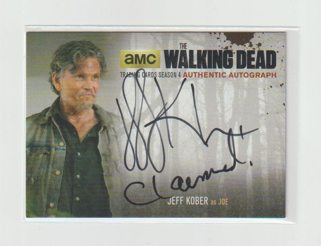 2016 Walking Dead Season 4 P2 Autographs Horizontal #JK2 Jeff Kober as Joe
