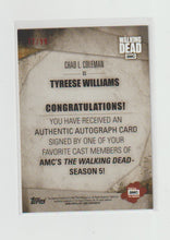 Load image into Gallery viewer, 2016 Walking Dead Season 5 Chad L. Coleman as Tyreese Williams
