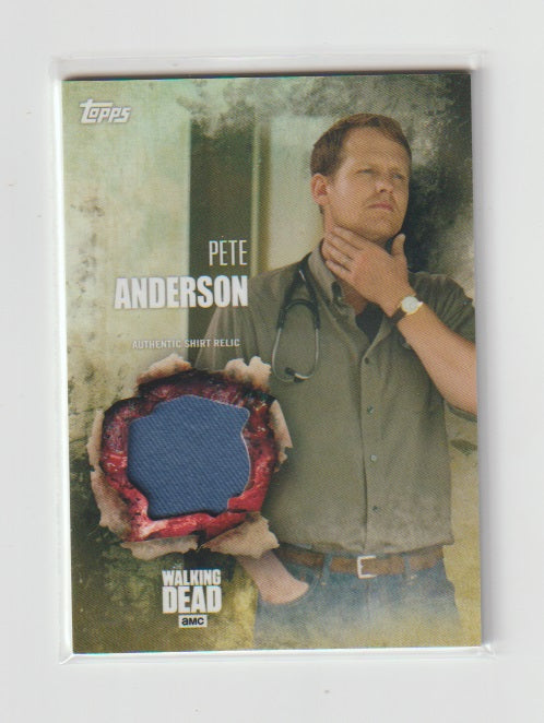2016 Walking Dead Season 5 Relics Pete Anderson Shirt Relic