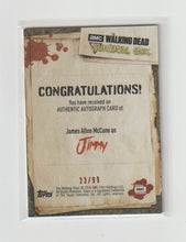 Load image into Gallery viewer, 2016 Walking Dead Survival Box Autographs Infected James Allen McCune as Jimmy

